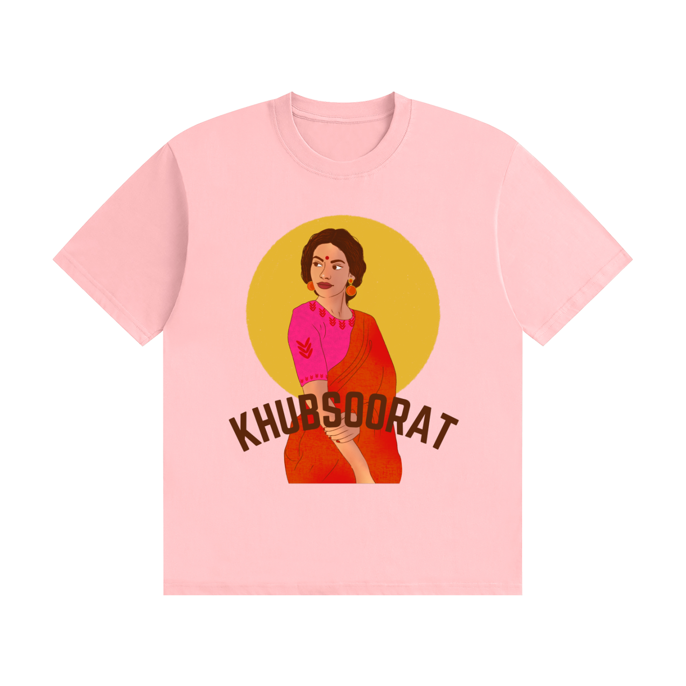 'Khubsoorat' Beautiful Unisex Seamless Cotton T-Shirt