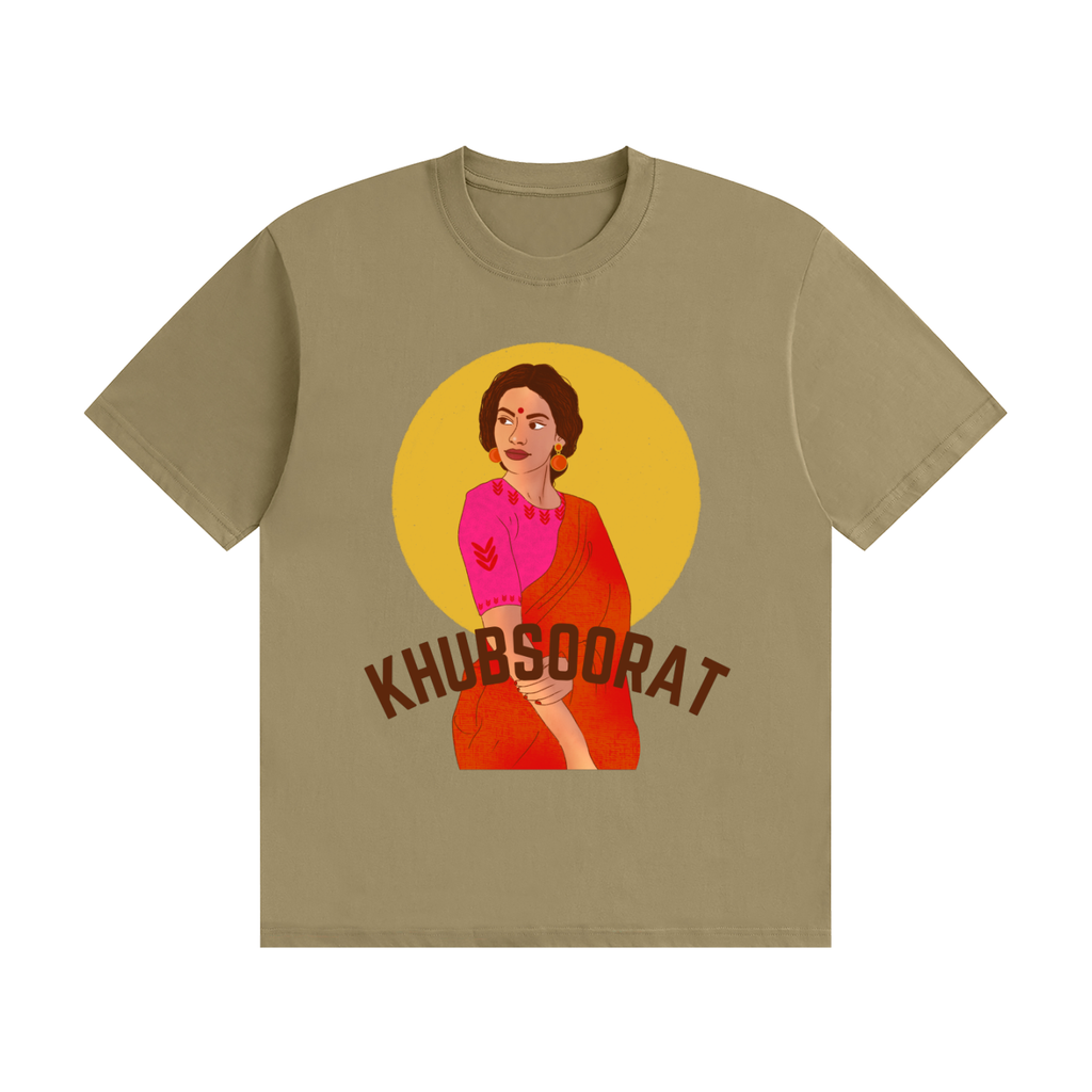 'Khubsoorat' Beautiful Unisex Seamless Cotton T-Shirt