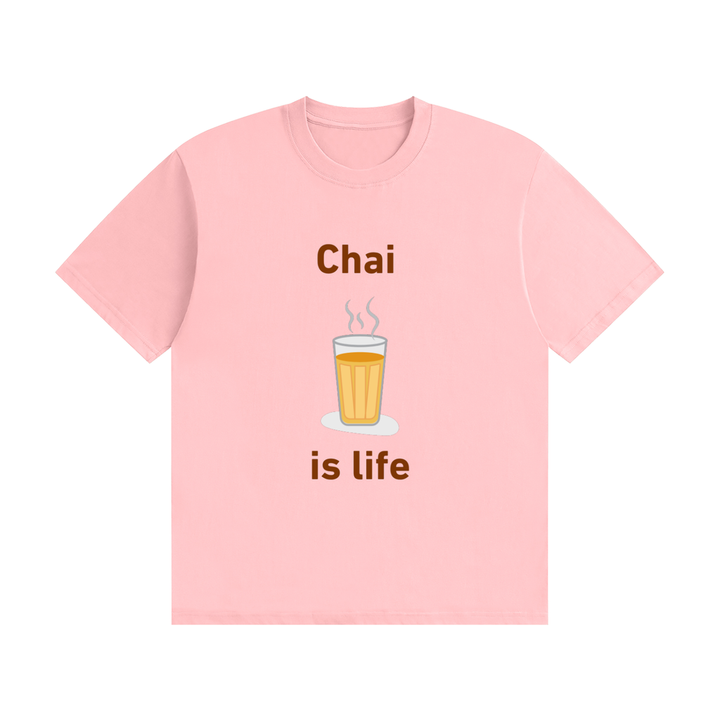 'Chai Is Life' Unisex Seamless Cotton T-Shirt