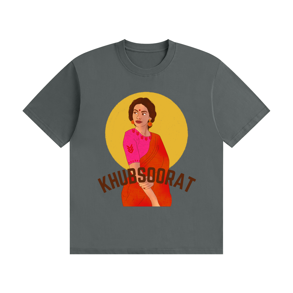 'Khubsoorat' Beautiful Unisex Seamless Cotton T-Shirt